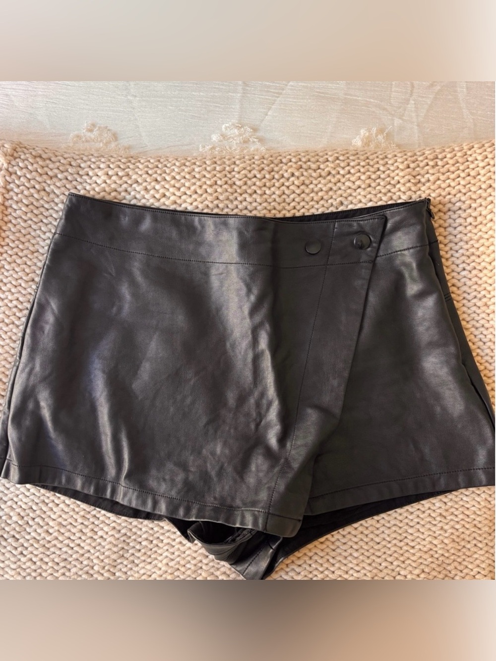 Free people leather skort